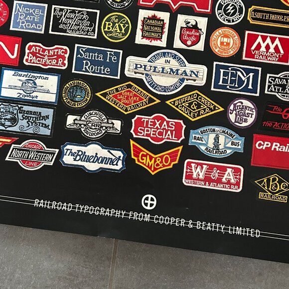 Vintage Typography - Poster of Railroad Lines from Cooper & Beatty - Picture 2 of 6